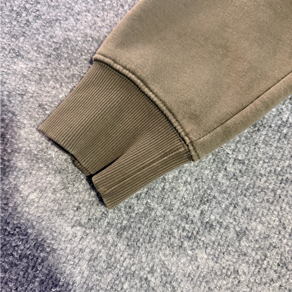 Men's Olive Crewneck Sweater - Picture 6 of 8